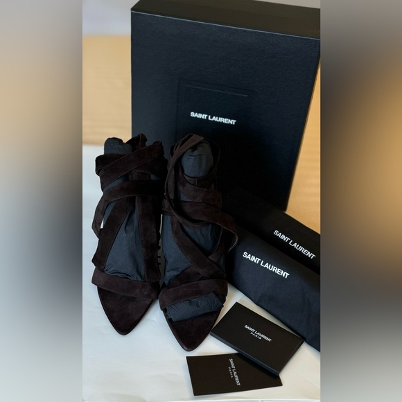 NWT - Saint Laurent Deva 105mm Sandal, Size 38 (US 8) - Picture 10 of 10